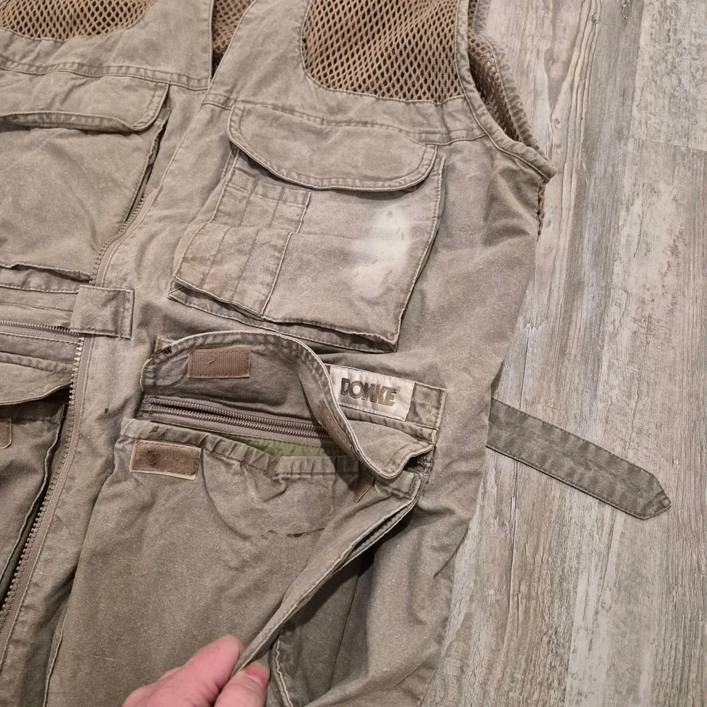 DOMKE PhoTOGS Utility Vest Distressed Gorpcore Mesh Pockets Utilitatrian‎ Size L